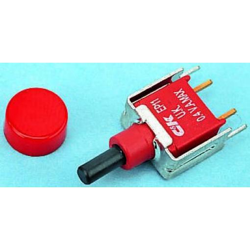 C & K Miniaturní tlačítkový spínač, řada: EP IP57 SPDT Montáž na plošný spoj Okamžité 400 mA 28 V dc 120 V ac