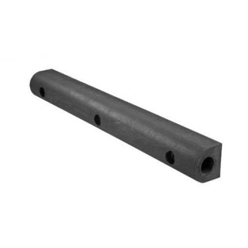 Ochrana proti nárazu, Černá, Bílá, délka: 900 mm, průměr: 4 mm, šířka: 150 mm RS PRO