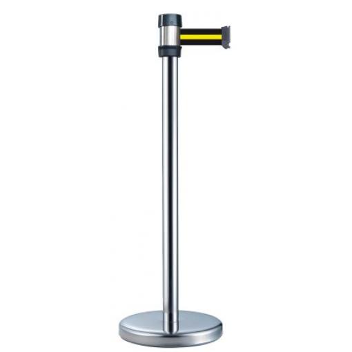 330 mm, Stříbrná, Černá, Žlutá Polypropylen, Ocel Ø 50 mm výška 980 mm RS PRO 2.1 m Polypropylen