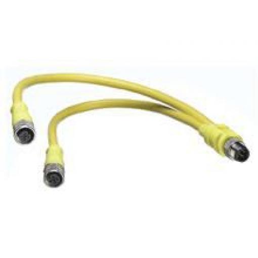 Kabel ovladače snímače, A: Vnější, A: Mikrozměna M12 4, B: Mikrozměna M12, B: Vnitřní, 250 V 3, IP67, řada: 120068 Molex