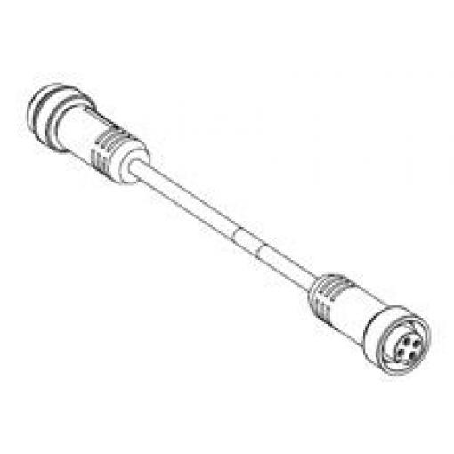 Kabel ovladače snímače, A: Vnitřní, A: 7/8 in kulatý, Rovný 4, B: Přímý, B: Vnější, 600V 4, IP67, řada: 130010 Molex 1 m