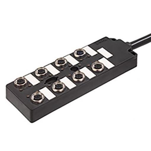 Rozvodná krabice, A: M12, 4 A, 12 A, 10 → 30 V DC, IP67, IP68, řada: 120248 Molex