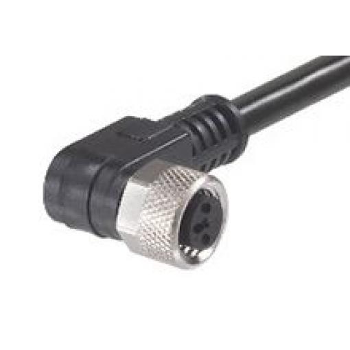Kulatý konektor, počet kontaktů: 3, Kabel, velikost: M8 Molex, pohlaví kontaktu: Vnitřní, orientace těla: Pravý úhel