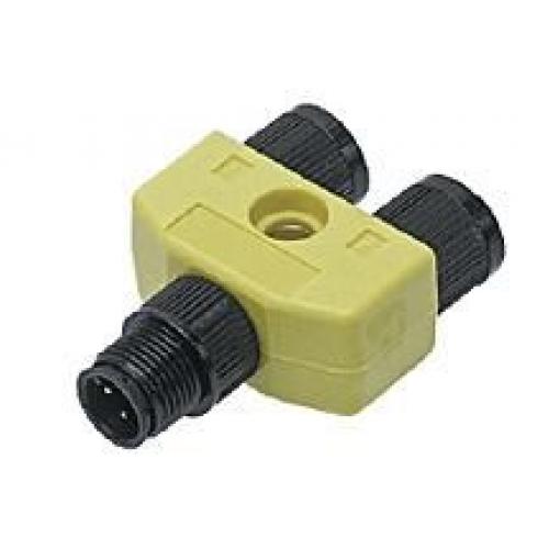 Molex Kruhový adaptér konektoru krabičky snímače, řada: 120068, orientace těla: Rovný 5 Poniklovaná mosaz Vnější, 90 °C