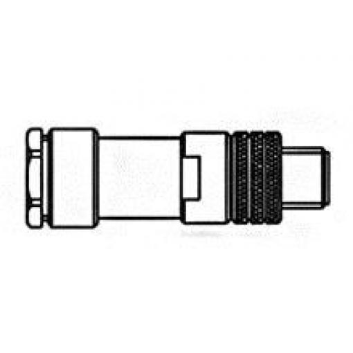 Kulatý konektor, počet kontaktů: 4, Kabel, velikost: M8 Molex, pohlaví kontaktu: Vnější, orientace těla: Rovný Zástrčka,