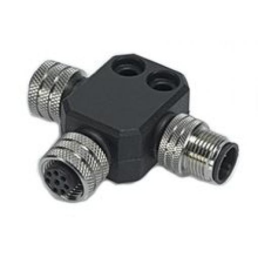 Molex Adaptér pro kulaté konektory, řada: 120068, orientace těla: Rovný 5 Vnější, 90 °C 5, -25 °C, materiál kontaktu: