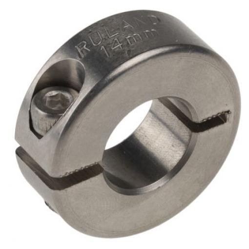 Nákružek hřídele Jednokusový Svěrný šroub MCL-14-SS Ruland 30 mm OD, šířka: 11 mm, Nerezová ocel