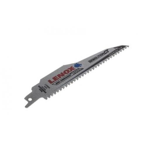 Pilový list pro přímočarou pilu, počet zubů na palec: 6 Lenox Dřevo s vloženými hřebíky 152 mm 1