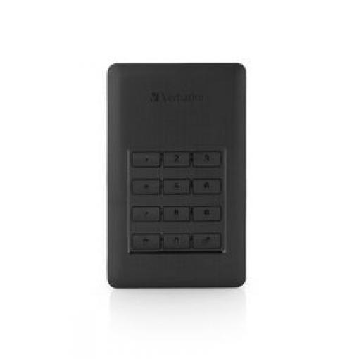 Přenosný pevný disk Externí AES-256 1 TB Verbatim Autodestrukční 70 °C -40 °C
