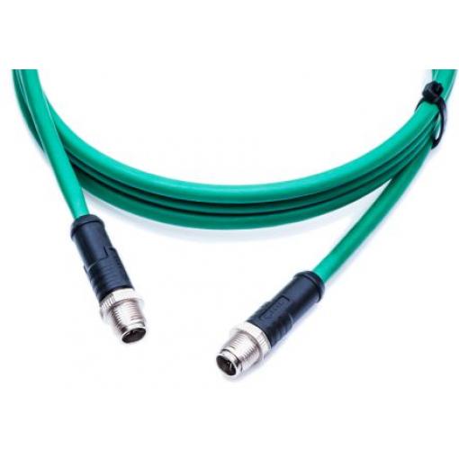Kabel ovladače snímače, A: Vnější, A: Rovný 8, B: Přímý, B: Vnější, 60V dc 8, IP67, řada: M12 X-Code Amphenol Industrial