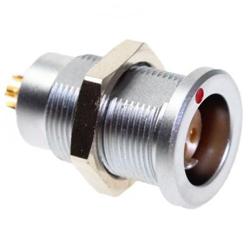 Kulatý konektor, počet kontaktů: 4, Montáž do panelu, velikost: 7.8 mm CAMDENBOSS, pohlaví kontaktu: Vnitřní, orientace