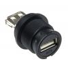 Amphenol Industrial Konektor USB, řada: UA Vnitřní, počet portů: 1portový, orientace těla: Rovný USB typu A, 100 V,
