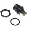 Amphenol Industrial Konektor USB, řada: UA Vnitřní, počet portů: 1portový, orientace těla: Rovný USB typu A, 100 V,