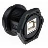Amphenol Industrial Konektor USB, řada: UB Vnitřní, počet portů: 1portový, orientace těla: Rovný USB typ B, 100 V, Panel