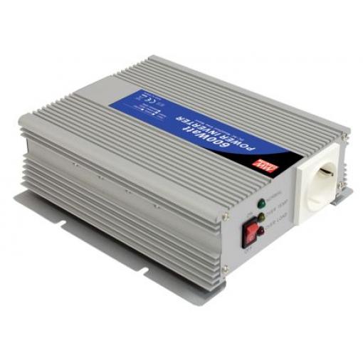 MEAN WELL Napájecí měnič, stálý výkon: 600W, vstupní: 24 V dc, výstup: 230 V ac