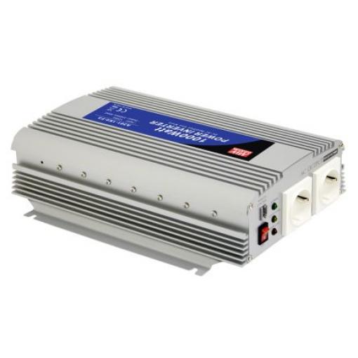 MEAN WELL Napájecí měnič, stálý výkon: 1000W, vstupní: 24 V dc, výstup: 230 V ac