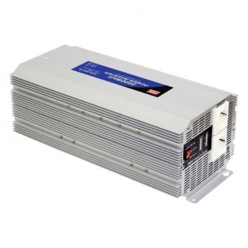 MEAN WELL Napájecí měnič, stálý výkon: 2500W, vstupní: 24 V dc, výstup: 230 V ac