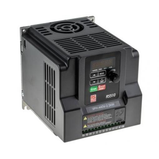 Měnič kmitočtu, řada: RS510 2.2 kW 3 599Hz 480 V IP20 RS PRO 5.2 A