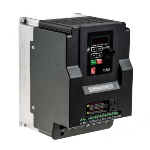 Měnič kmitočtu, řada: RS510 5.5 kW 3 599Hz 480 V IP20 RS PRO 13 A