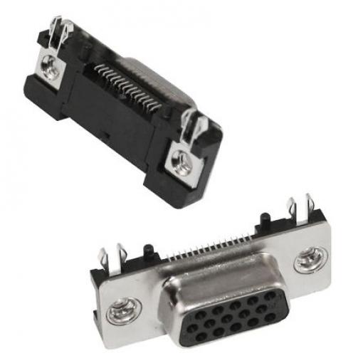 Norcomp Konektor D-Sub, řada: 190, počet kontaktů: 9, orientace těla: Pravý úhel 2.77 mm, Povrchová montáž Vnitřní,