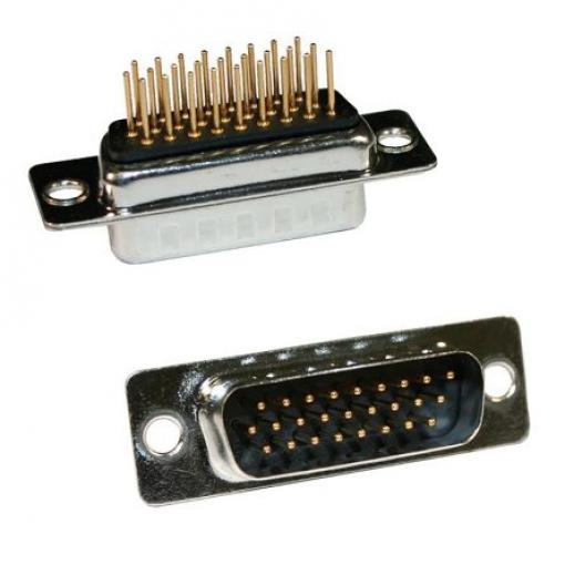 Norcomp Konektor D-Sub, řada: 180, počet kontaktů: 15, orientace těla: Rovný 2.29 mm, Průchozí otvor Vnější, D-SUB, 1.0