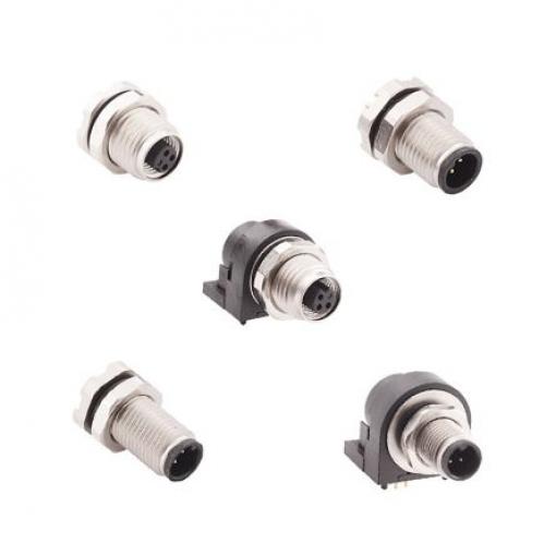 Kulatý konektor, počet kontaktů: 4, Kabel, velikost: M5 Norcomp, pohlaví kontaktu: Vnější, orientace těla: Rovný