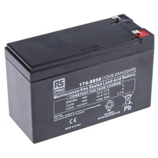 konstrukce AGM 9 Ah RS PRO 12 V