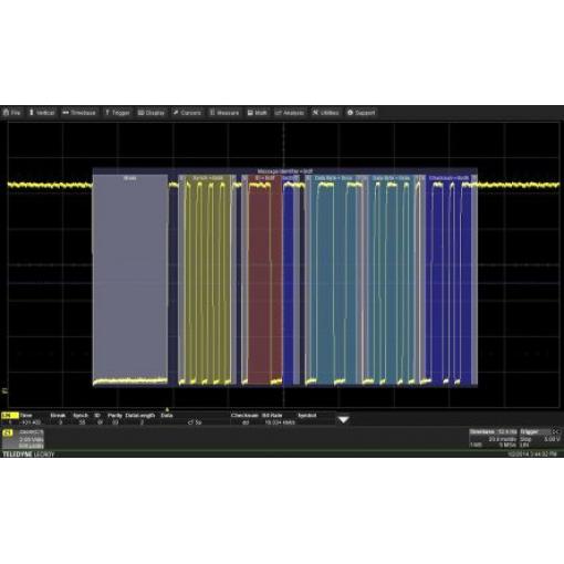 Software pro osciloskopy Spouštění a dekódování AudioBus WS3K-AUDIOBUS TD, pro použití s: Osciloskopy WaveSurfer 3000z
