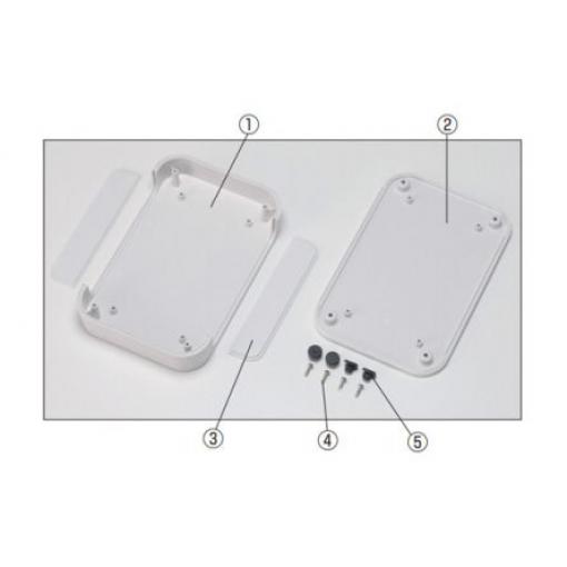 Takachi Electric Industrial Pouzdro, řada: PF IP40 barva Šedá barva Šedá ABS 100 mm 22.5 mm 100 mm