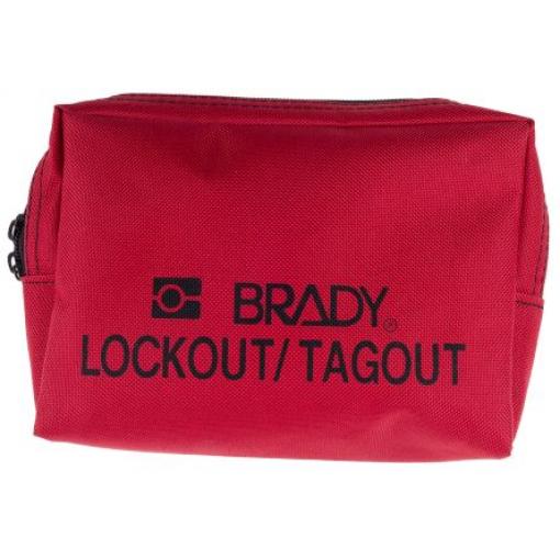 Brady, Zámek a visačka Prázdný vak a pouzdro Červená, Nylon pro vysoké zatížení Uzamčení
