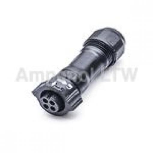 Kulatý konektor, počet kontaktů: 4, Kabel, velikost: Standard Amphenol Industrial, pohlaví kontaktu: Vnitřní, orientace
