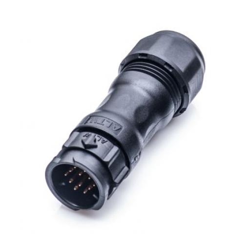 Kulatý konektor, počet kontaktů: 10, Kabel, velikost: Standard Amphenol Industrial, pohlaví kontaktu: Vnější, orientace
