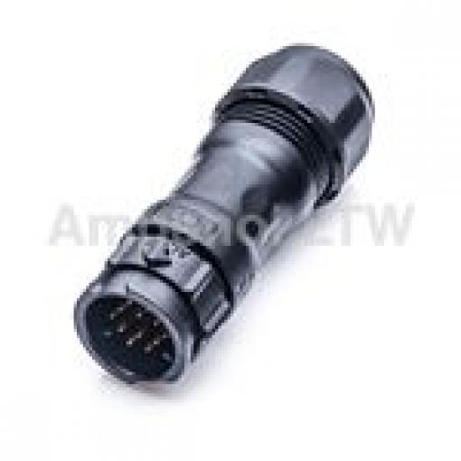 Kulatý konektor, počet kontaktů: 12, Kabel, velikost: Standard Amphenol Industrial, pohlaví kontaktu: Vnitřní, orientace