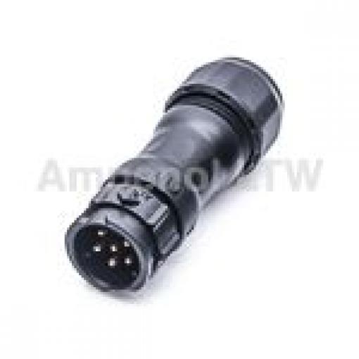 Kulatý konektor, počet kontaktů: 6, Kabel, velikost: Standard Amphenol Industrial, pohlaví kontaktu: Vnější, orientace