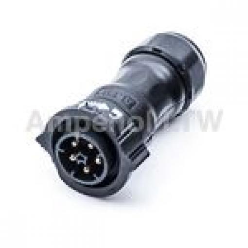 Kulatý konektor, počet kontaktů: 5, Kabel, velikost: Standard Amphenol Industrial, pohlaví kontaktu: Vnější, orientace