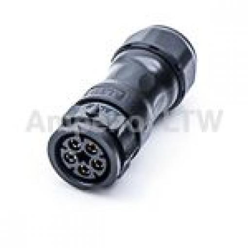 Kulatý konektor, počet kontaktů: 5, Kabel, velikost: Standard Amphenol Industrial, pohlaví kontaktu: Vnitřní, orientace