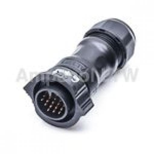 Kulatý konektor, počet kontaktů: 18, Kabel, velikost: Standard Amphenol Industrial, pohlaví kontaktu: Vnější, orientace