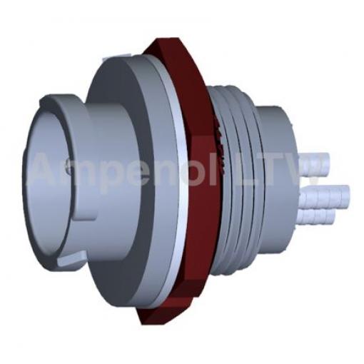 Kulatý konektor, počet kontaktů: 3, Zadní, velikost: Standard Amphenol Industrial, pohlaví kontaktu: Vnitřní, orientace