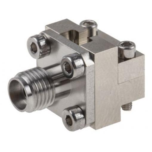 Cinch Koaxiální konektor, řada: 145 Vnější, 50 Ω, orientace těla: Rovný, Montáž na přírubu Konektor SMA Pájecí, 40GHz 85