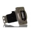 RS PRO Konektor USB, řada: CP3 Zásuvka/zásuvka, počet portů: 2portový, orientace těla: Rovný USB typu A na A, 30 V,