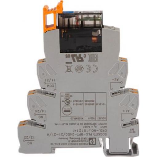 Phoenix Contact Relé rozhraní 24 V dc DPDT Lišta DIN PLC-RPT- 24DC/21-21AU/MS 18 mA
