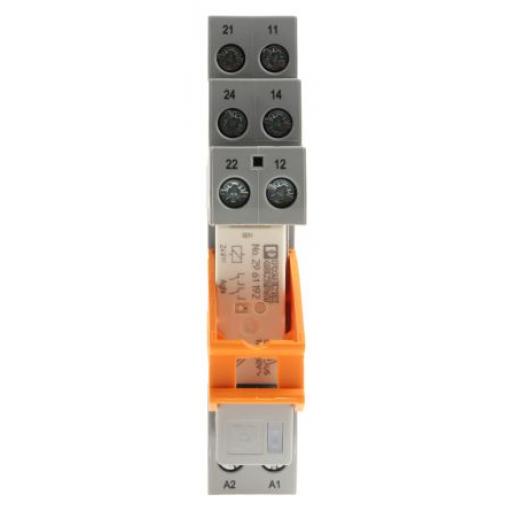 Phoenix Contact Relé rozhraní 24 V dc DPDT Lišta DIN RIF-1-RSC-LDP-24DC/2X21 18 mA