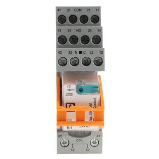 Relé rozhraní 24V dc DPDT Lišta DIN RIF-2-RSC-LDP-24DC/2X21 250V ac/dc