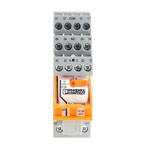 Relé rozhraní 230V ac 4PDT Lišta DIN RIF-2-RSC-LV-230AC/4X21 250V ac/dc