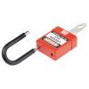 RS PRO, Bezpečnostní blokovací visací zámek Červená 1 zámek, ABS, Ocel, Polyvinylchlorid Uzamčení 6 mm