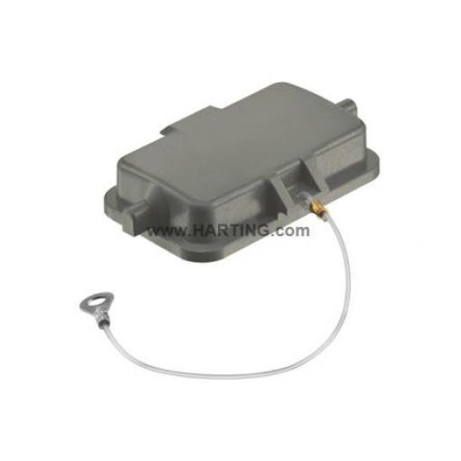 HARTING Ochranný kryt, Ochranný kryt, řada: Han B 2.08 mm², 0.5 mm² -, 250 V, pro použití s: Kryt kabel-kabel, 10B