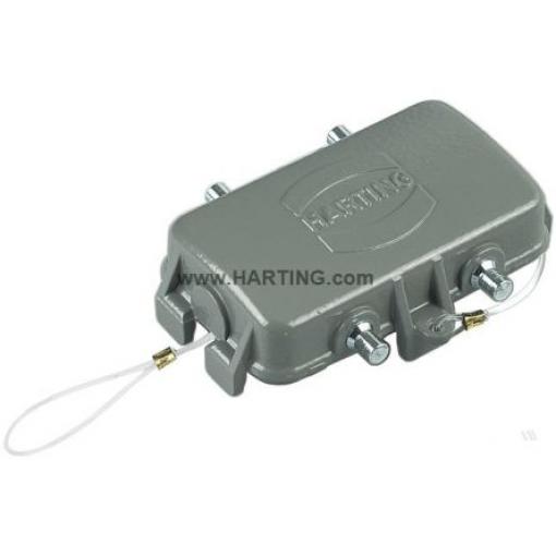 HARTING Ochranný kryt, Ochranný kryt, řada: Han B 2.08 mm², 0.5 mm² -, 250 V, pro použití s: Kryt kabel-kabel, 10B