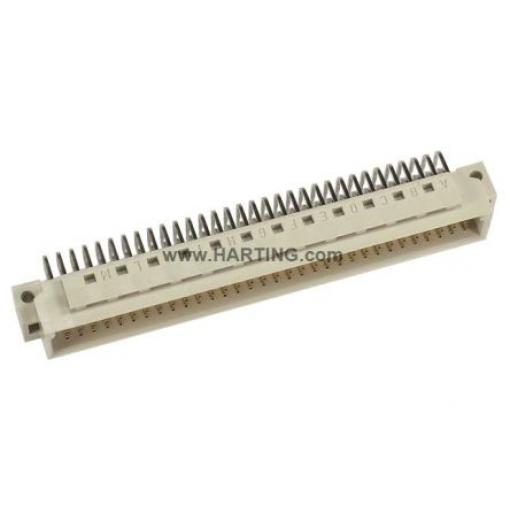 HARTING Konektor DIN 41612, řada: DIN 41612, orientace těla: Úhlový, rozteč: 2.54 mm, počet kontaktů: 96, počet řad: 3