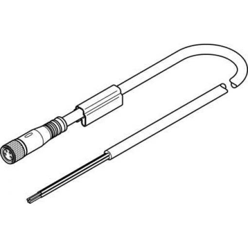 Kabelové vedení, řada: NEBU, Kabel, pro použití s: Energetický řetěz, Vysoká mechanická zátěž