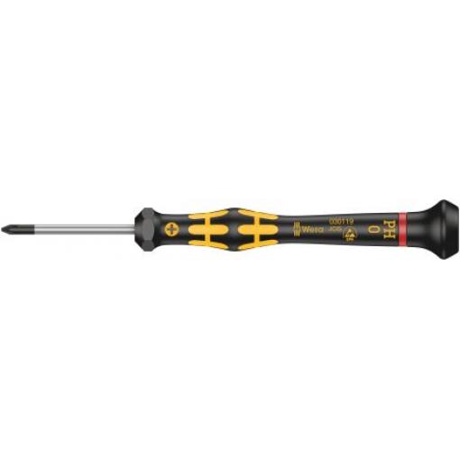 Přesný šroubovák, dělka lopatky: 40 mm Přesný hrot PH0, celková délka: 137 mm Wera